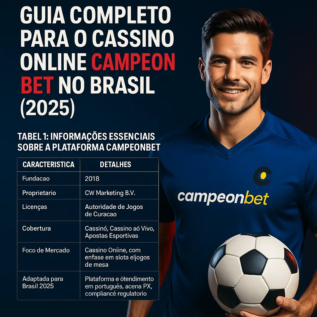 Interface do Campeonbet em 2025 Tela inicial do Campeonbet no Brasil